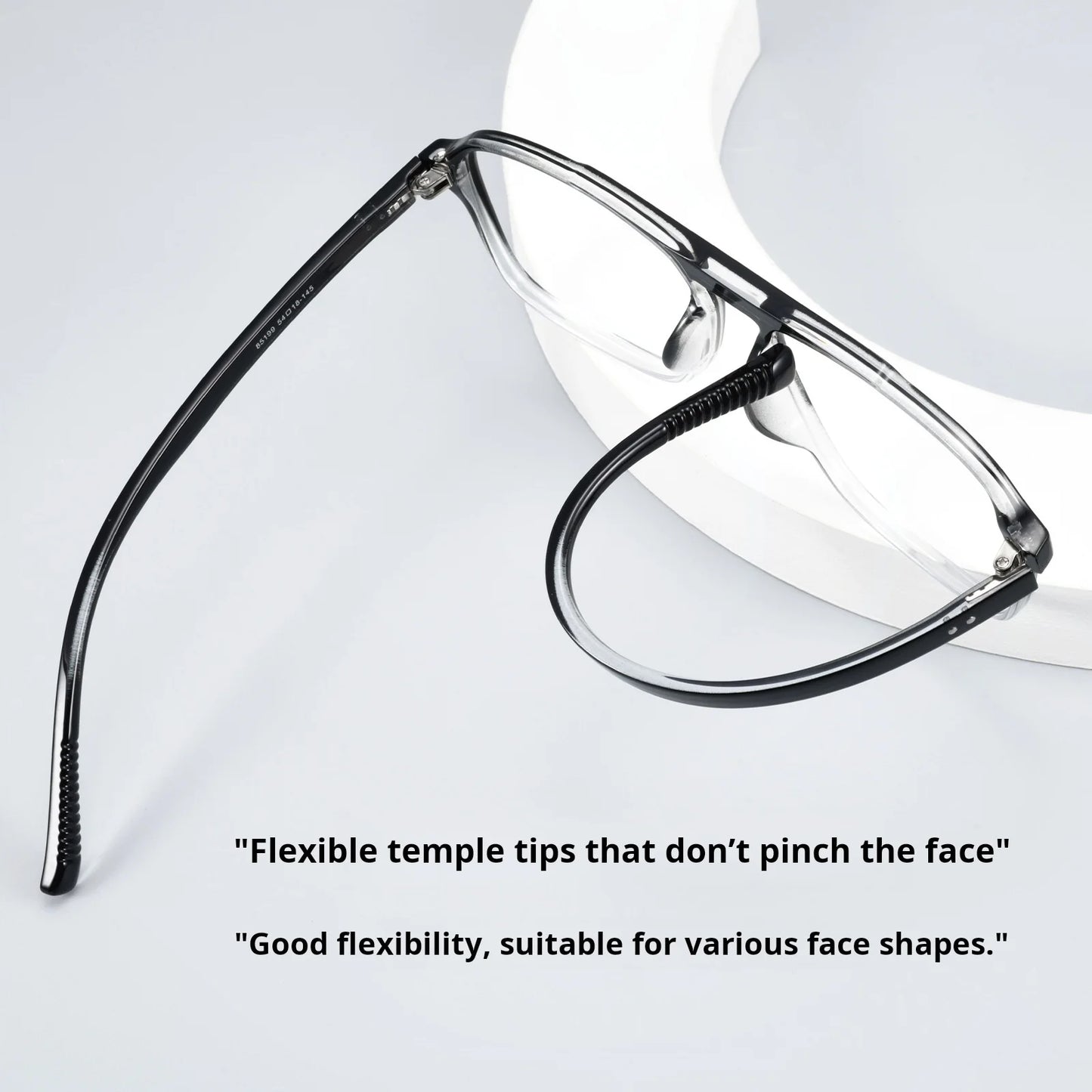 Mens Retro Pilot Double Bridge Progressive Multifocal Prescription Glasses
