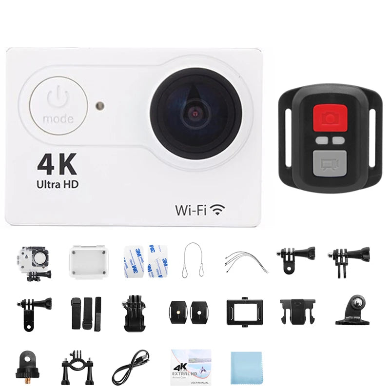 Ultra HD 4K Action Camera with WiFi Remote Control and Waterproof Housing