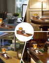 Cigar Ashtray for Men, Whiskey Glass Tray, Wooden Ash Tray, Cigar Cutter, Include Drawer, Cigar Slot, Accessories