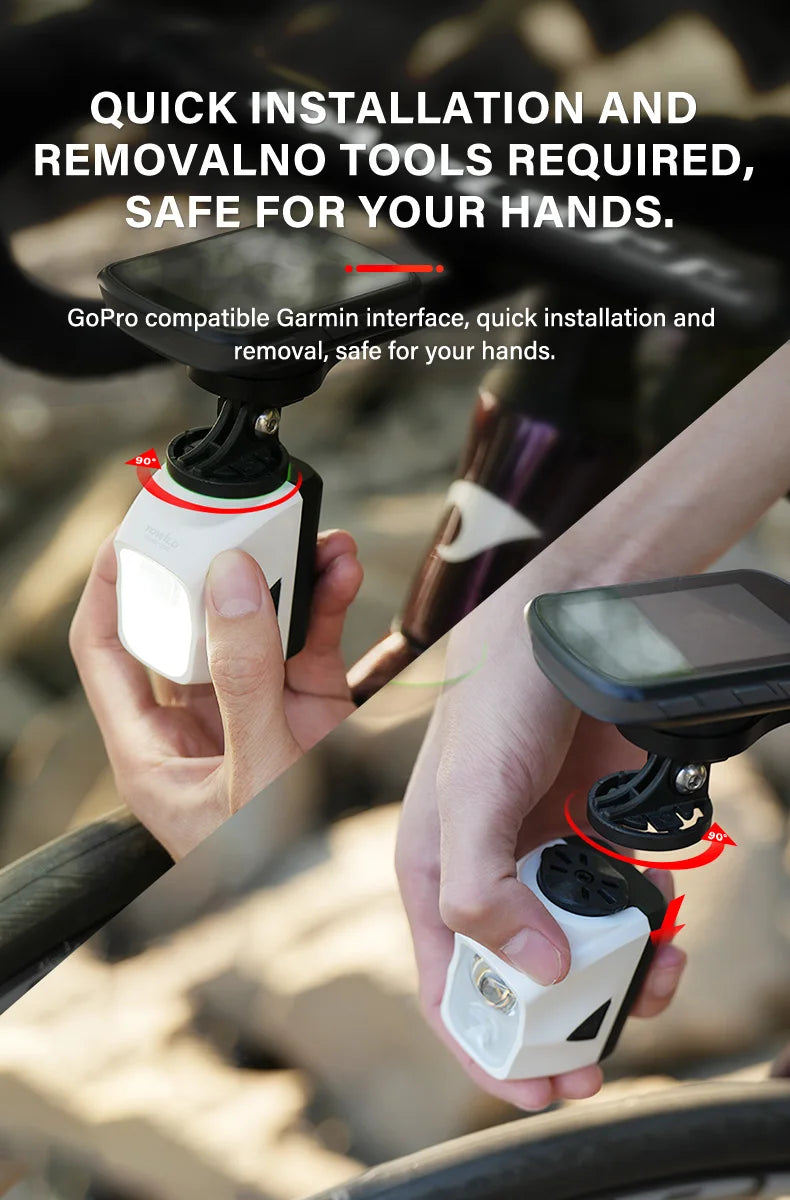 DL1200S/DL1700 Bicycle Light With Cut-Off Line Beam1900LM Rechargeable Front Light Power Bank Mtb Cycling Headlights