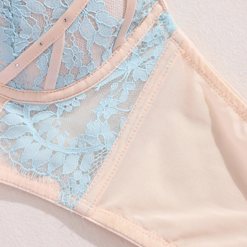 Womens Lace Embroidered Minimizer Underwire Bra