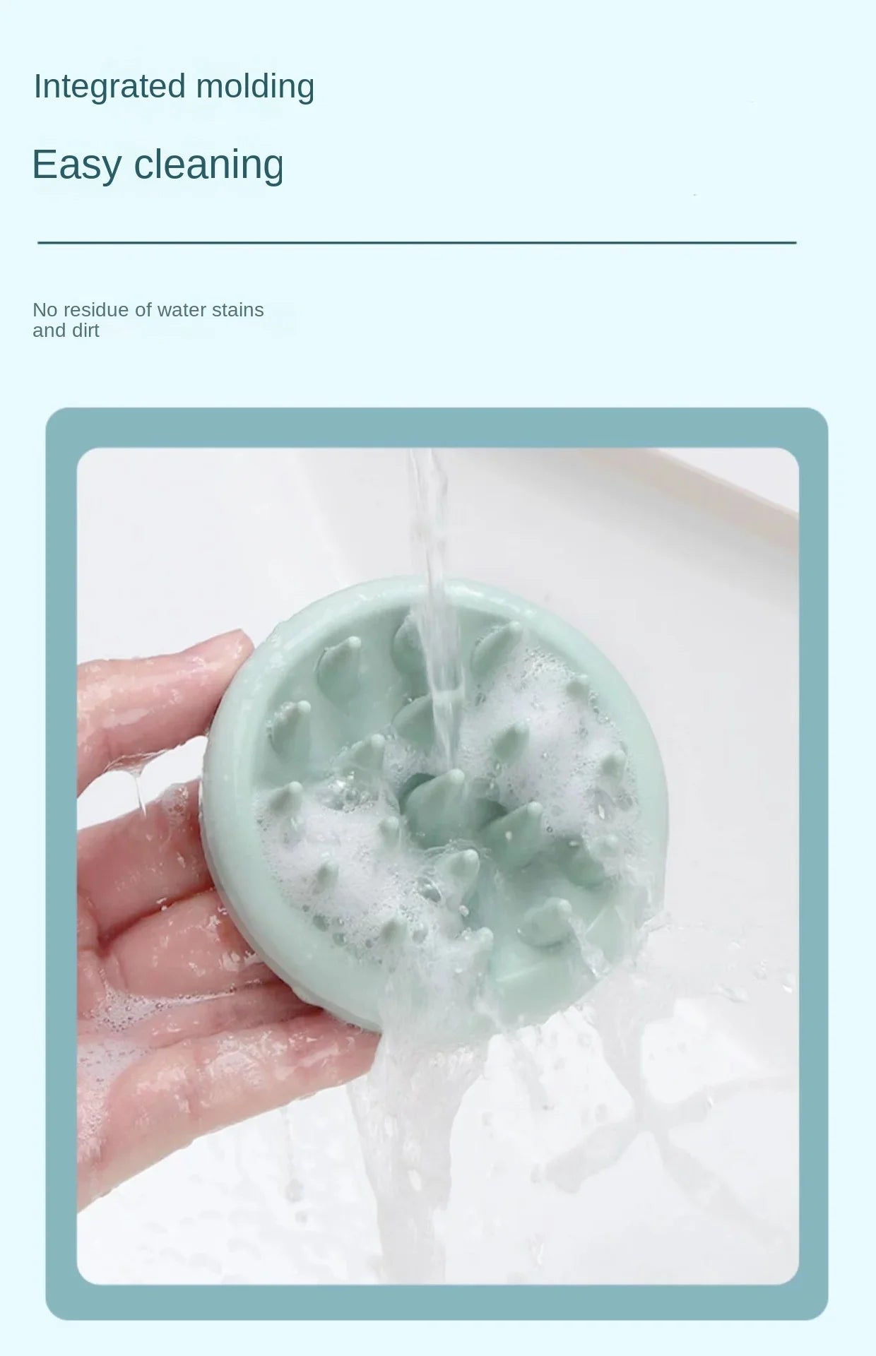 Full Silicone Scalp Massage Shampoo Brush,Head Scrubber with Soft Bristles,Women/ Hair Comb Hairbrush