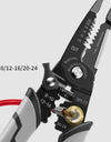 10 in 1 Wire Stripping Pliers Multifunction Electrician Cable Cutting Terminal Crimping Splitting Winding Line Hand Tools