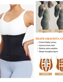 Women's Waist Trainer Corset – Tummy Wrap Shapewear Belt for Slimming & Postpartum Support