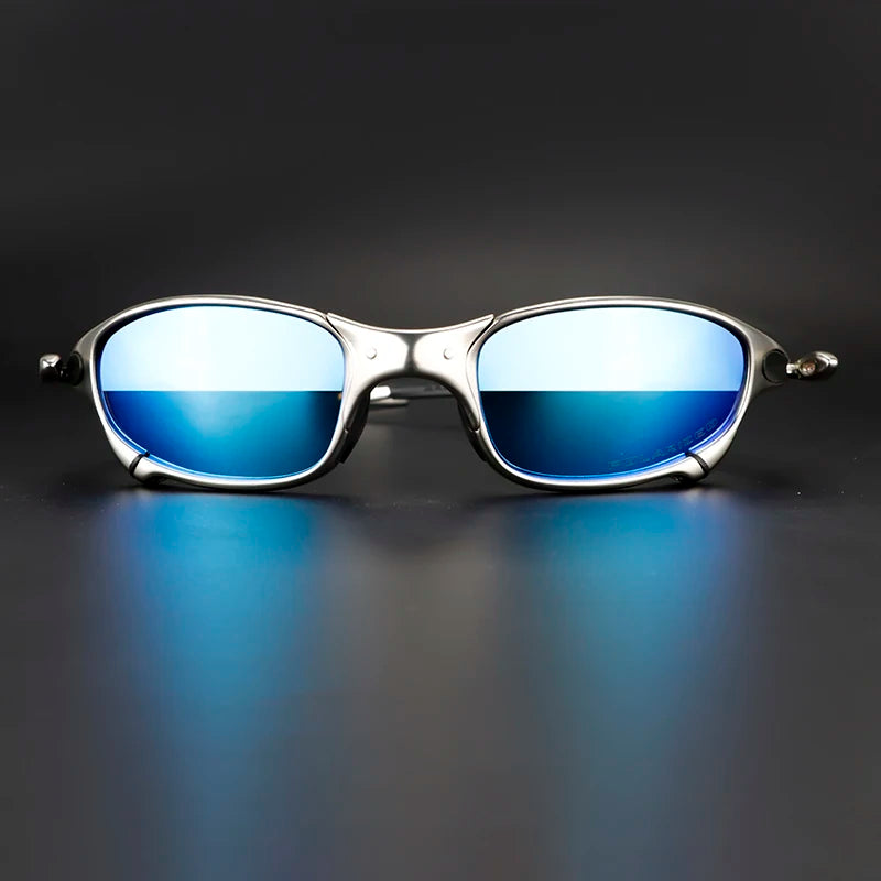 Polarized Metal Cycling Sunglasses UV400 Outdoor Riding Eyewear