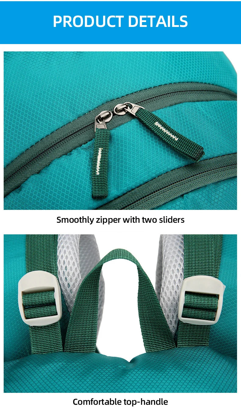 40L Climbing Backpack Waterproof Hiking Bag Multi-Functional Camping Rucksack Outdoor Sports Bags Large Capacity Travel Daypack