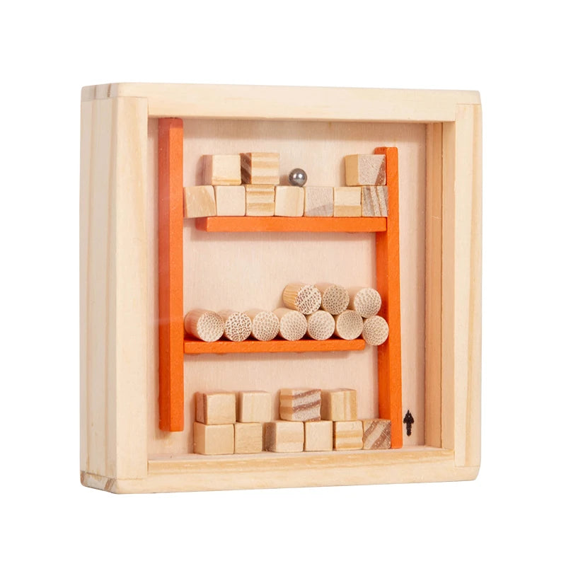 Wooden Balance Rolling Ball Maze Board Puzzle Game
