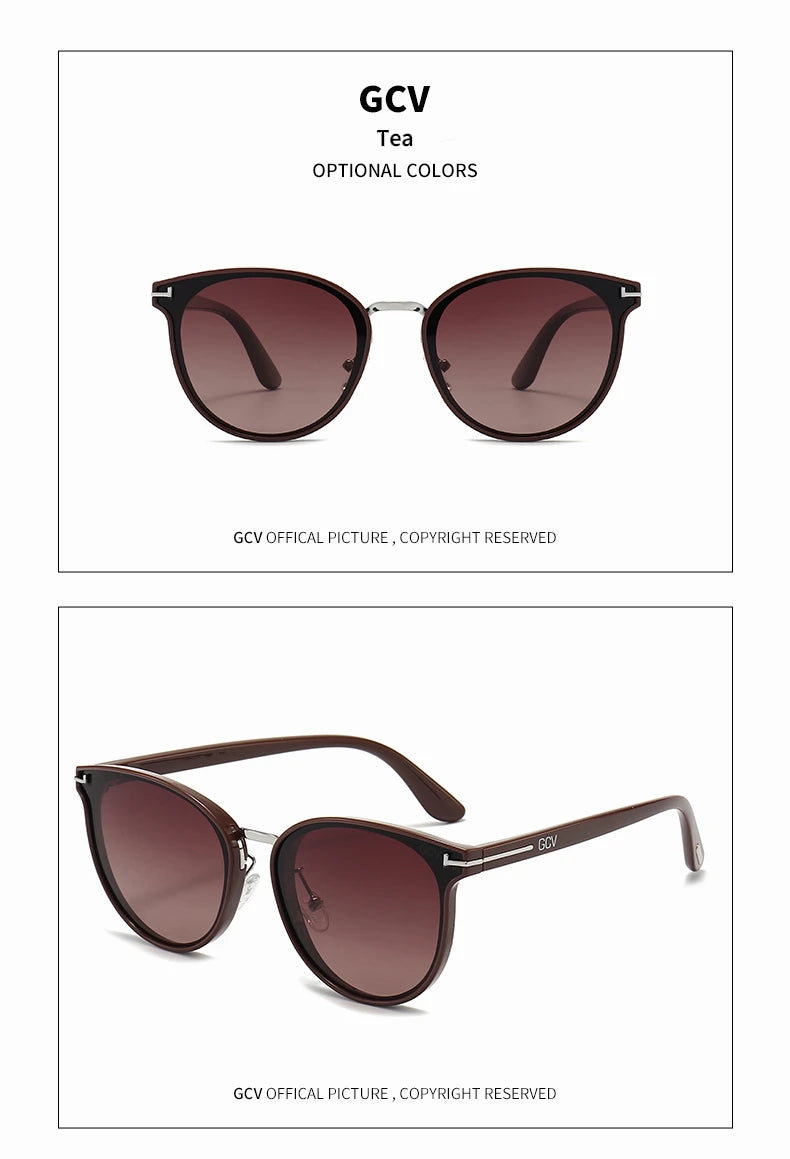 Cat Eye Polarized UV400 Fashion Sunglasses for Women Luxury Ultralight Frame Party Eyewear