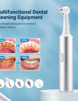 5 in 1 Dental Teeth Polisher Ultrasonic Teeth Cleaner Oral Irrigator Calculus Stain Plaque Remover Tartar Teeth Whitening Kits