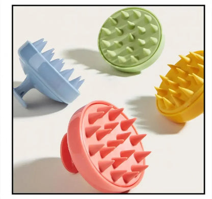 Silicone Shampoo Scalp Hair Massager Wet and Dry Shower Brush Shampoo Massage Comb Adult Soft Bath Hair Comb Health Care Tool