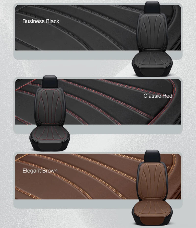 Karcle Car Seat Cover PU Leather Car Seat Cushion Breathable Auto Chair Cushions Pad Mat Universal Durable Four Seasons Pad Mat