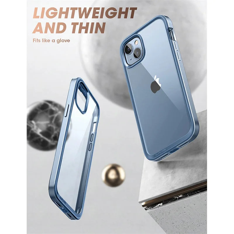 For iPhone 14 Plus Case 6.7" (2022 Release) UB Edge XT Slim Frame Clear Protective Case with Built-in Screen Protector