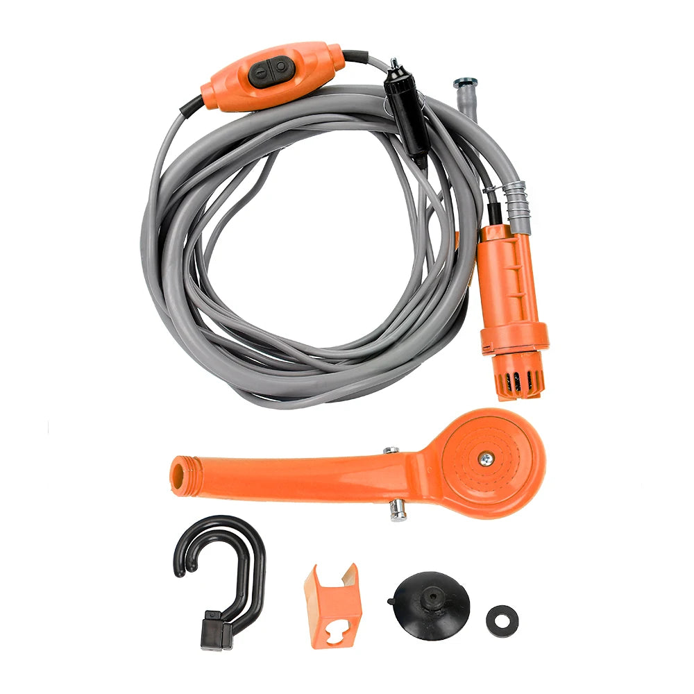 Portable 12V Caravan Camping Shower Pump Kit