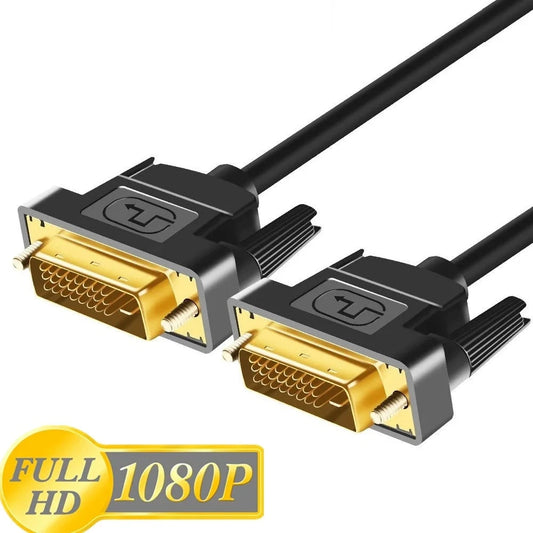 1080P DVI Cable DVI to DVI Cable High Speed DVI-D Male to Male Video Cable 24+1 Dual Link 1M 2M 3M PC Computer Adapter Wire Cord