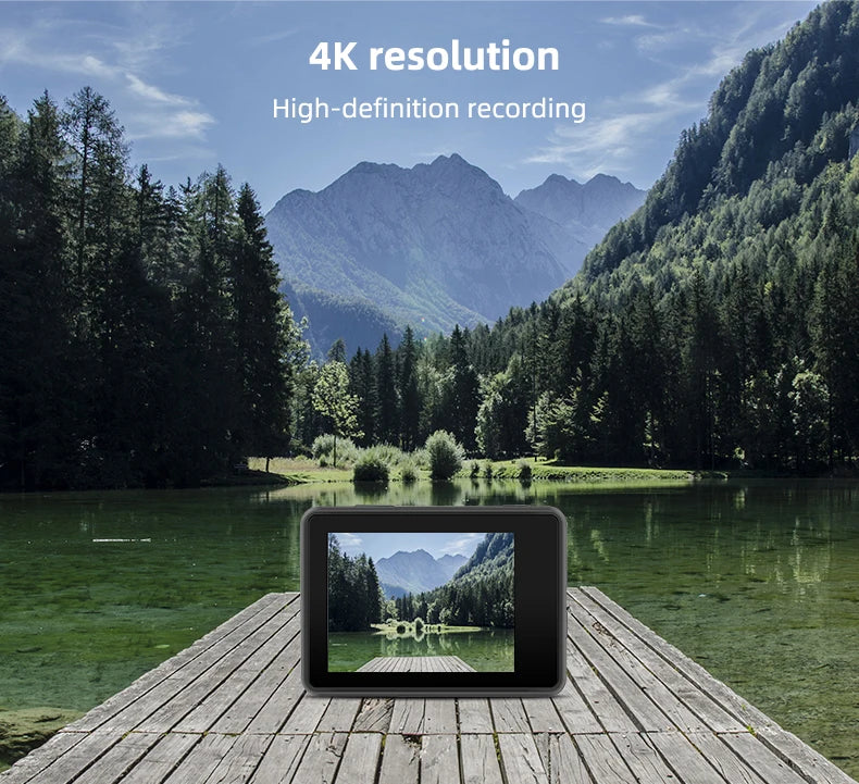 Action Sports Camera 4K Action Cam Pro Touchscreen Helmet Motorbike Helmet Cameras Video Recording Outdoor Waterproof WiFi