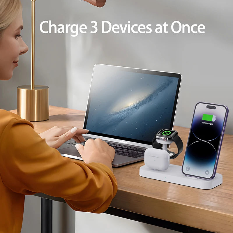 4-in-1 desktop wireless charger