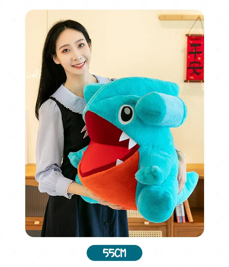 30/55cm Gible Pokemon Plush Toys Large Anime Doll Pillow Cartoon Griknot Gabite Pokémon Plushie Stuffed Gift for Kids Christmas
