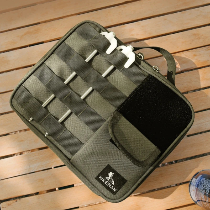 Multi-Functional Camping Storage Bag Lamp Gas Tank  Anti-Collision Storage Bag Wind Rope Lunch Box Flashlight Storage Bag