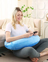 Ergonomic U-Shaped Gaming Pillow with Adjustable Arm Rest Support for Adults lap Cushion Reading Comfort Portable Design