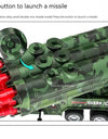 1:32 Ladder Truck Water Tanker Military Missile Rocket Launcher Trucks Model Toy Car Metal Diecast Sound Light Models Boys Gifts