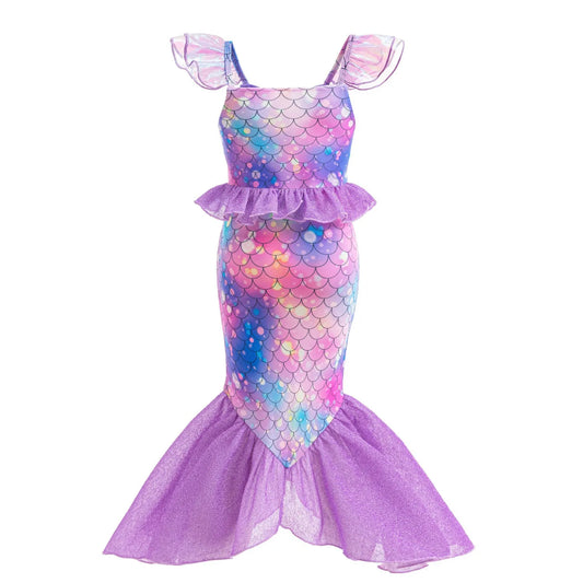 Mermaid Princess Iridescent Party Dress