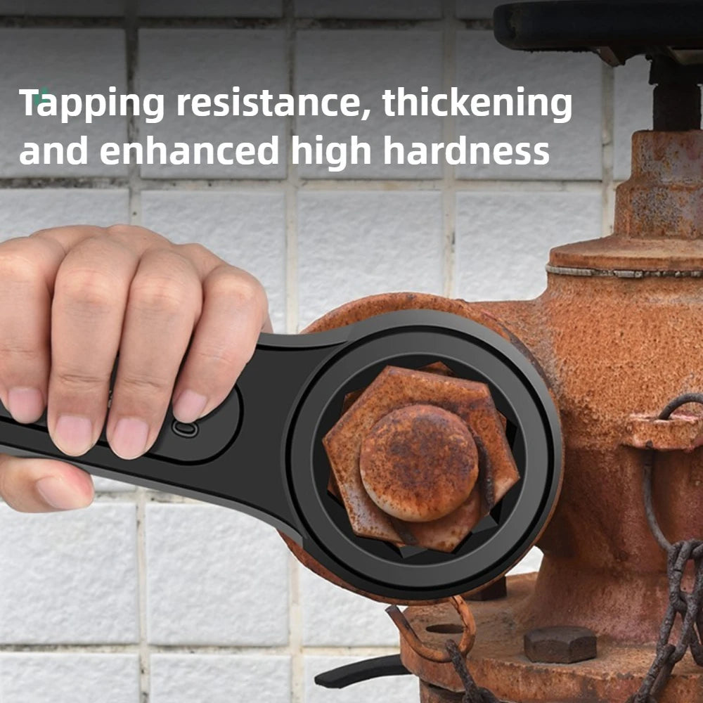 Heavy-duty  Box End Wrench, Single-head Opening Straight Handle Box End Wrench, for Auto Repair 24/30/32/36/41/46/50 Wrench Tool