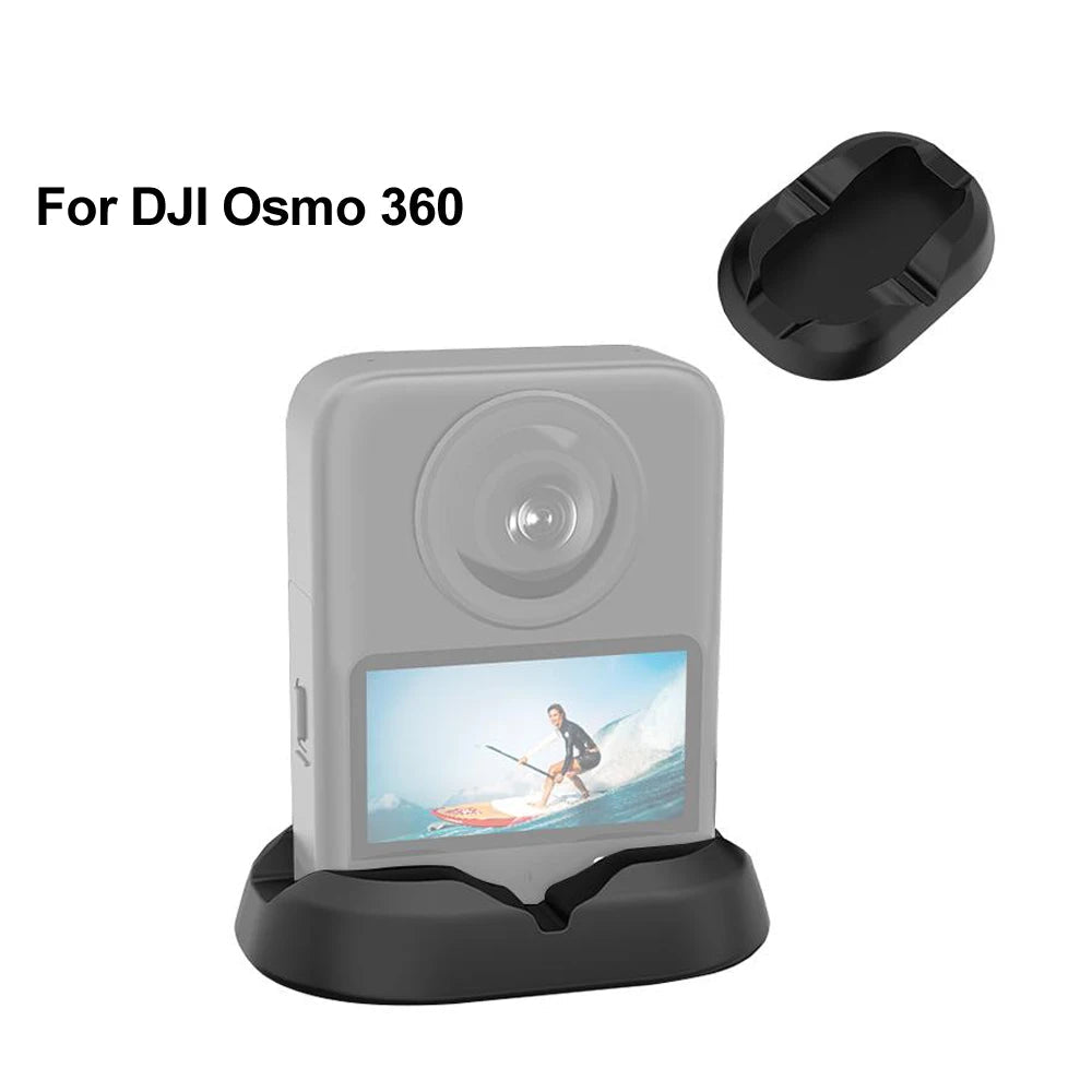 for DJI Osmo 360 Car Plastic Base Stand / Desktop Silicone Base Stand for DJI Osmo 360 Camera Accessories