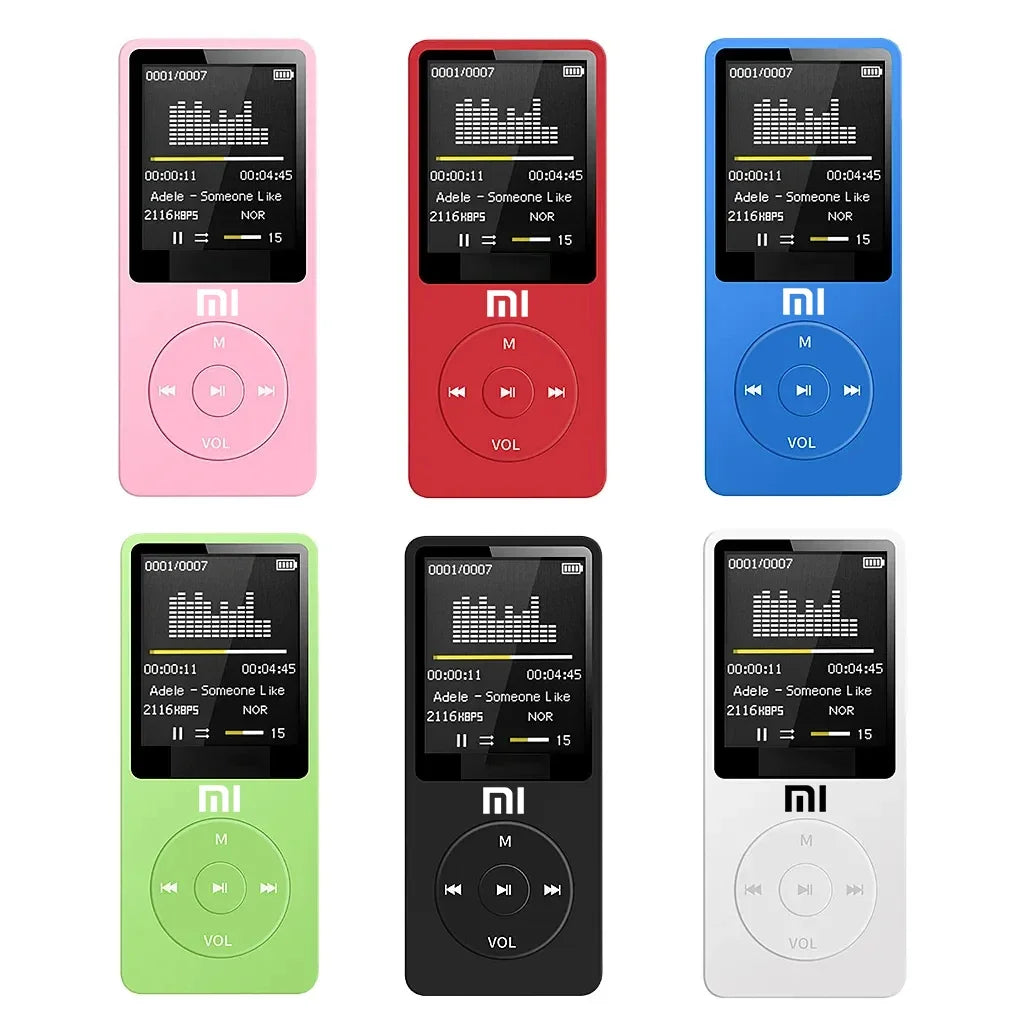 XIAOMI Mp3 Mp4 Player support Memory Card Portable Digital Screen FM Radio Voice Record Built-in Speaker With Photo Viewe