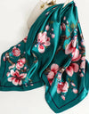 Women Scarf Silk Feeling Hair Neck Square Brand Office bandanna muffler Waiter Flight Attendants Handkerchief Rings wrap