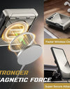 Magnetic Stand for Z Flip 6 Case with Ring Kickstand Hinge Protection Screen Protector Full Body Protection Magsafe Phone Case