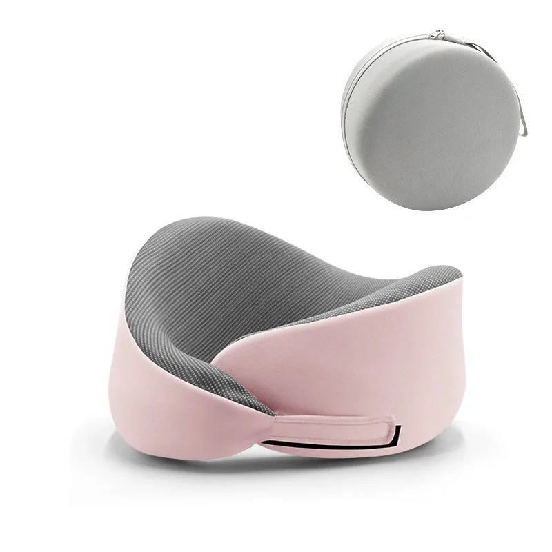 Memory Sponge Neck Pillow Adjustable Size U-shaped Neck Pillows Portable Nap Pillow For Travel Working Cervical Vertebra Protect