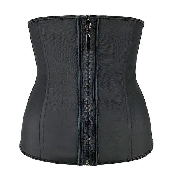 Latex Corset Body Shaper Waist Trainer Cincher Zipper Under bust Weight Loss Slimming Shapewear Hourglass Belt Women