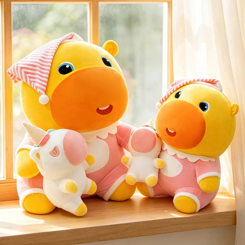 Sleepwear Capybara Plush Toy With Unicorn Doll Soft Pillow