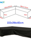 Corner Outdoor Sofa Cover Garden Rattan Corner Furniture Cover V Shape Waterproof Sofa Protect Set All-Purpose Dust Covers