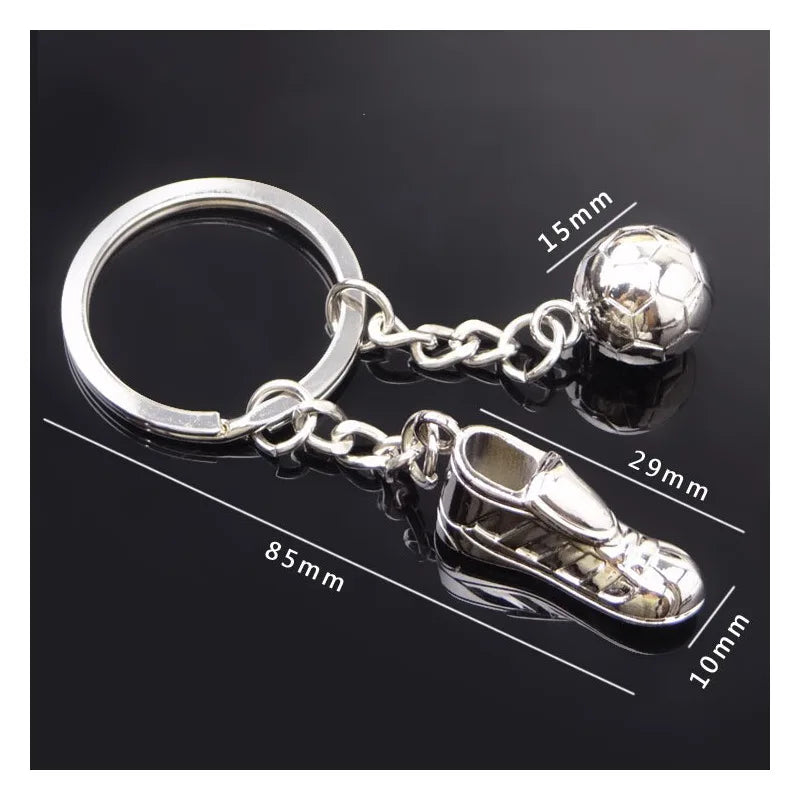 Football Club Soccer Ball Keychain Team Flag Pendant Fan Souvenir Bag Charm