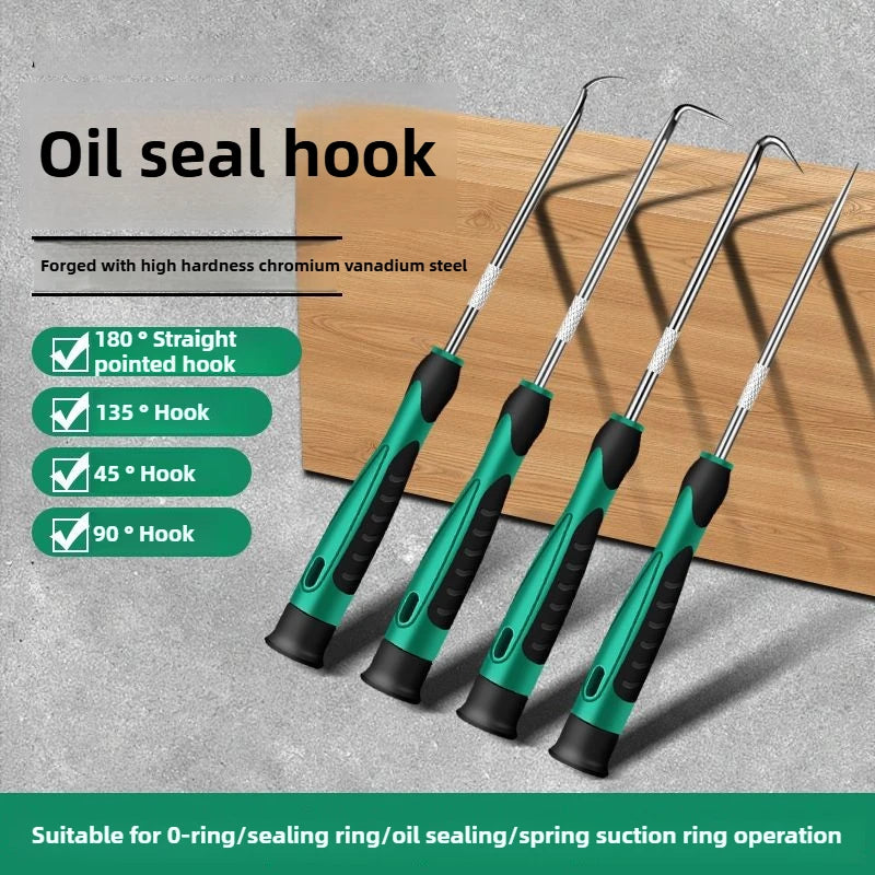Car Auto Vehicle Oil Seal Screwdrivers Set O-Ring Seal Gasket Puller Remover Pick Hooks Tools Sealing Repair Tools 16cm 4Pcs