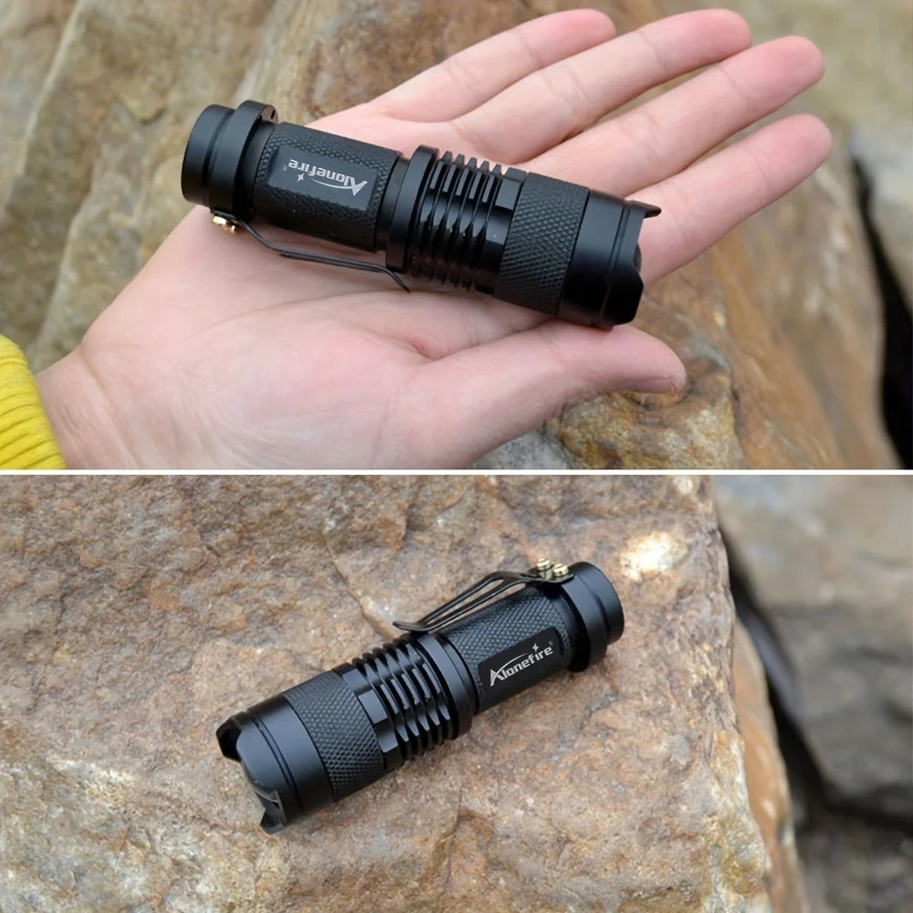 SK68 LED Flashlight With 360 Degree Swivel Clip