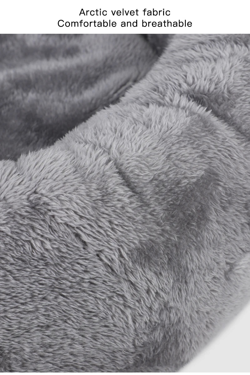 Fluffy Plush Pet Cushion Bed for Dogs and Cats