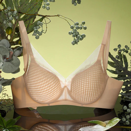 Womens Lace Underwire Minimizer Push Up Bra