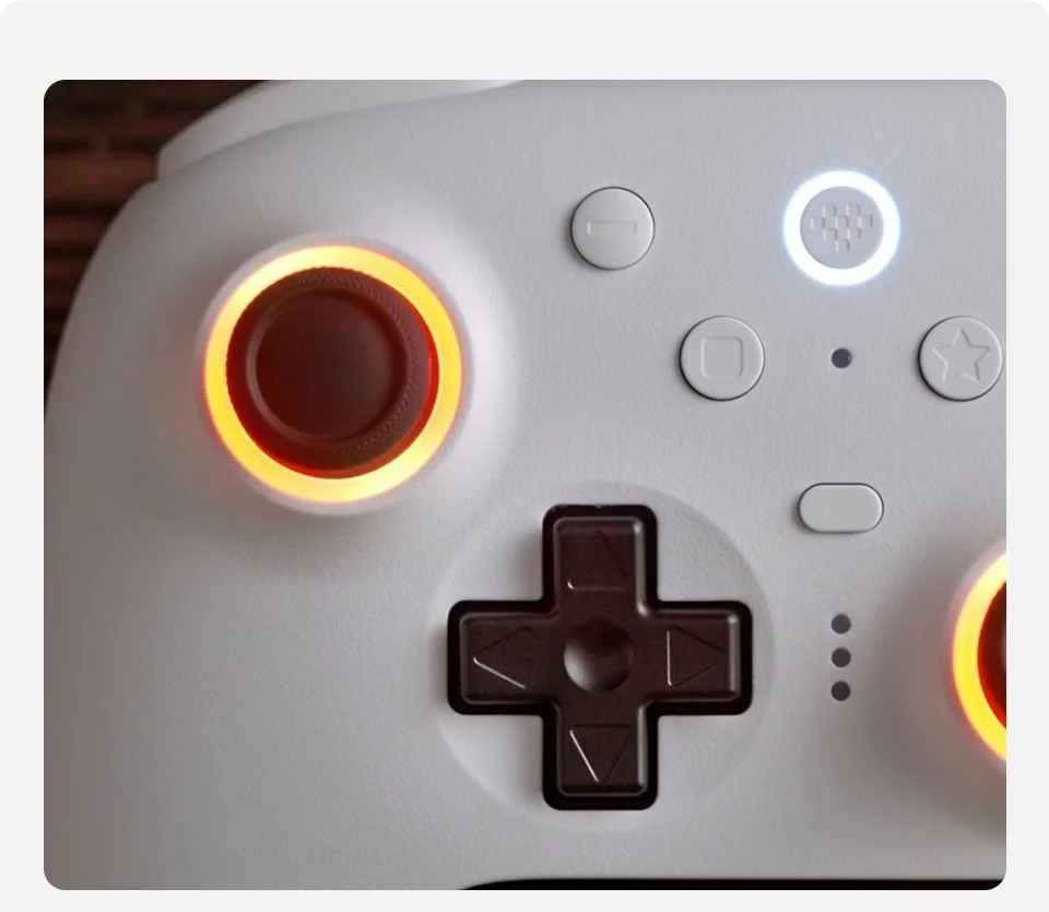 Wireless Gaming Controller with TMR Joysticks Motion Control and Charging Dock for Nintendo Switch and PC