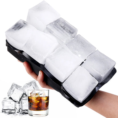 Big Ice Block Mold DIY Square Shape Ice Blocks Molds Food Grade Silicone Ice Cube Tray Mould Maker for Kitchen Bar Whiskey Wine