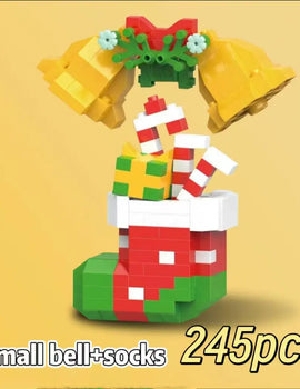 Christmas Gifts Micro Building Block Series Christmas Elk Deer Santa Claus Building Blocks City Snow House Xmas Tree Toys r