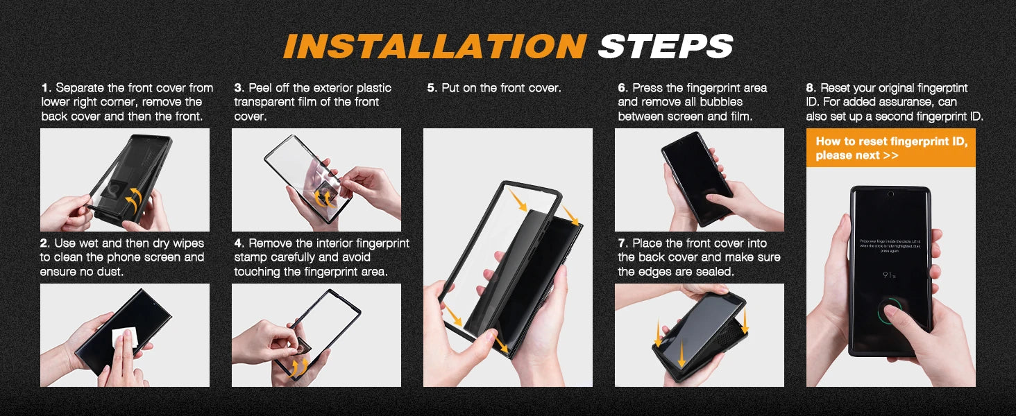 For Samsung Galaxy S24 Ultra Case Full-Body Shockproof Dual Layer Rugged Belt-Clip Case with Front Frame camera Screen Protector