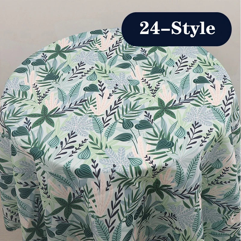 1M/2M/3M 30colors plant floral print canvas fabric for Home textile DIY sewing tent tablecloth, luggage bags Cloth by the meter