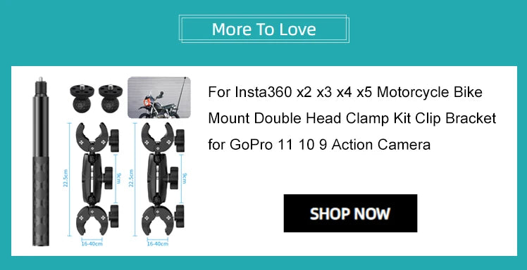 Invisible Selfie Stick and Bullet Time Handle Bundle for Insta360 X5 X4 X3 GO 3S Ace Pro