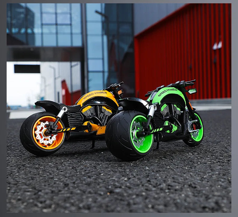 Diecast V Rod Night Rod Special Cruiser Motorcycle Model 1 to 10 Scale