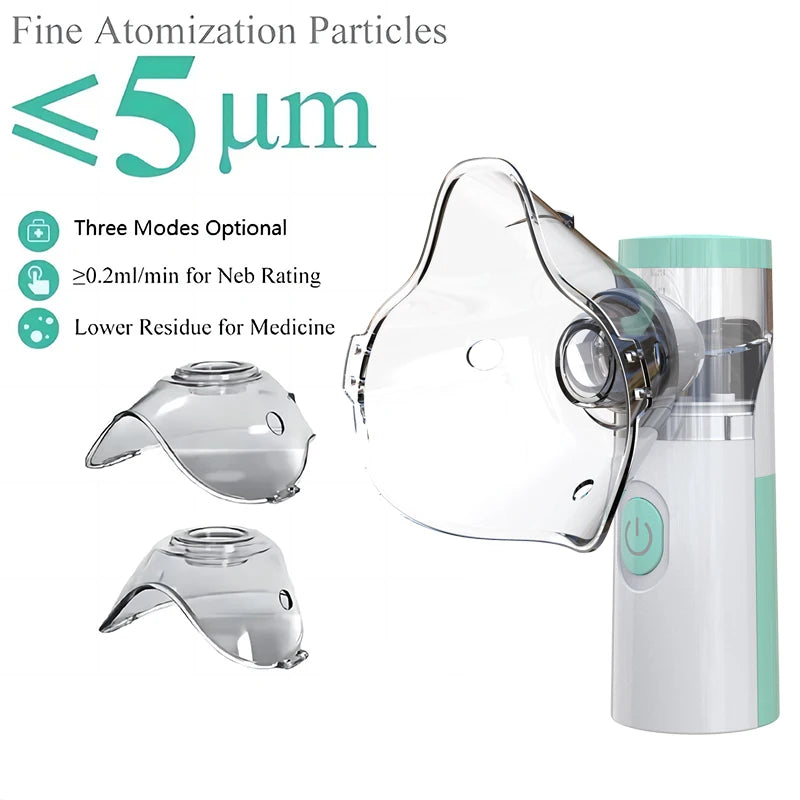 Medical Silent Mesh Nebulizer Handheld Asthma Inhaler Atomizer  Health Care Mini Portable Nebulizer Humidifier