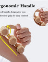 Handheld Massage Roller for Sore Muscle, Wood Therapy Massage Tools, Wooden Fascia Roller for Deep Tissue, Lymphatic Drainage