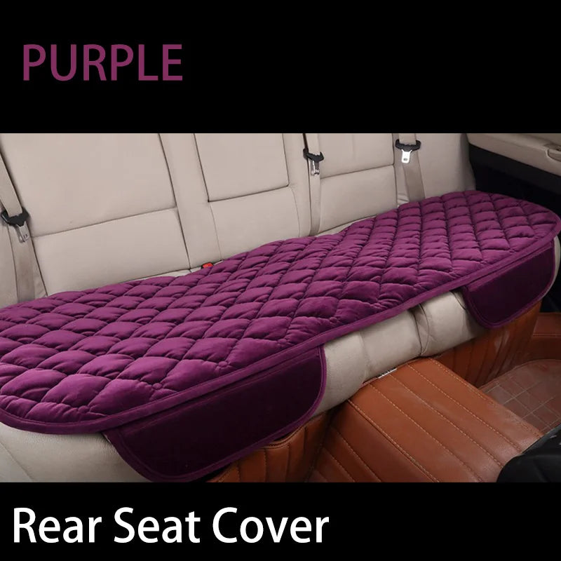 Plush Winter Car Seat Cover Warm Flocking Cloth Seat Cushion