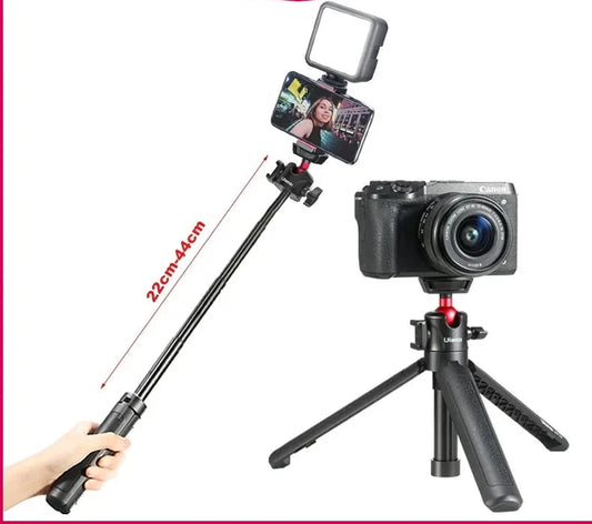 Extend Tablet Tripod with Cold Shoe for Microphone LED Video Fill Light Smartphone SLR Camera Tripod